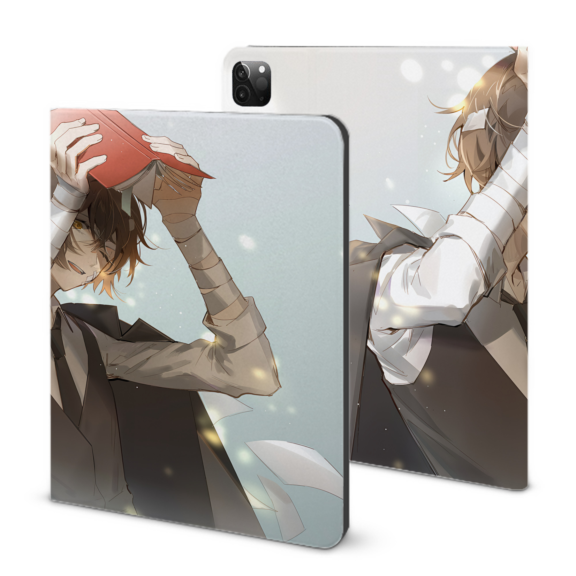 （画像用） 文豪ストレイドッグス Bungo Stray Dogs IPadケース ペンホルダー付き ブックスタイルデザイン